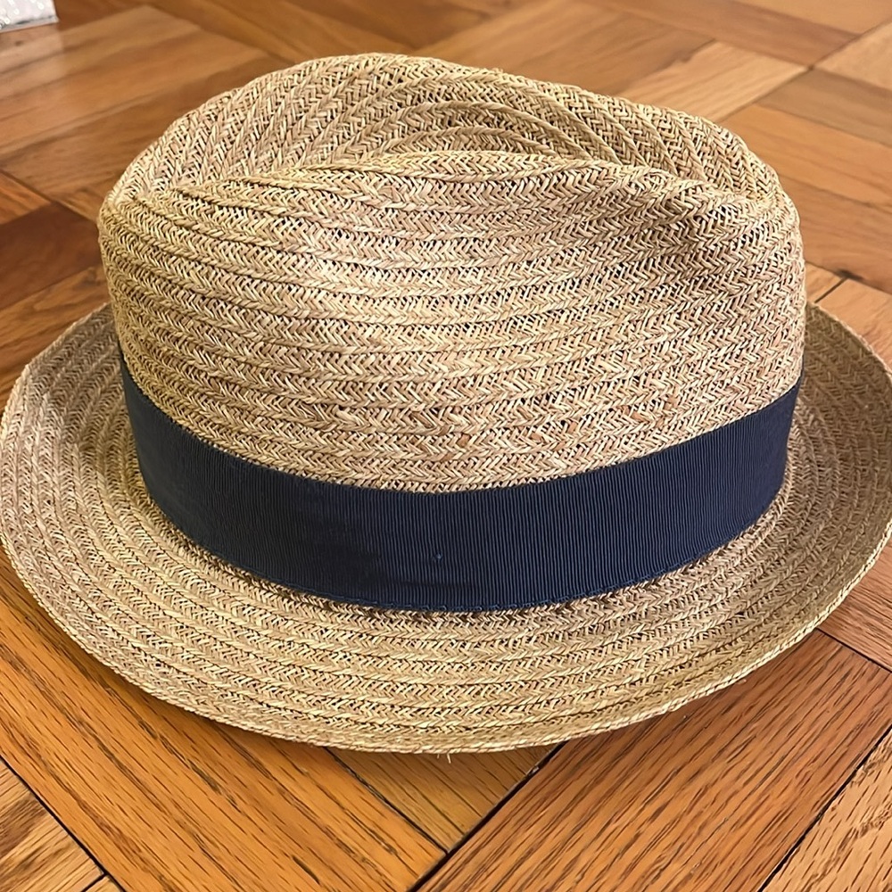 Bailey of Hollywood Romeo Raffia Braid Fedora Hat Size Small - Picture 4 of 6